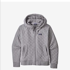 Patagonia women’s organic cotton quilt hoodie SM